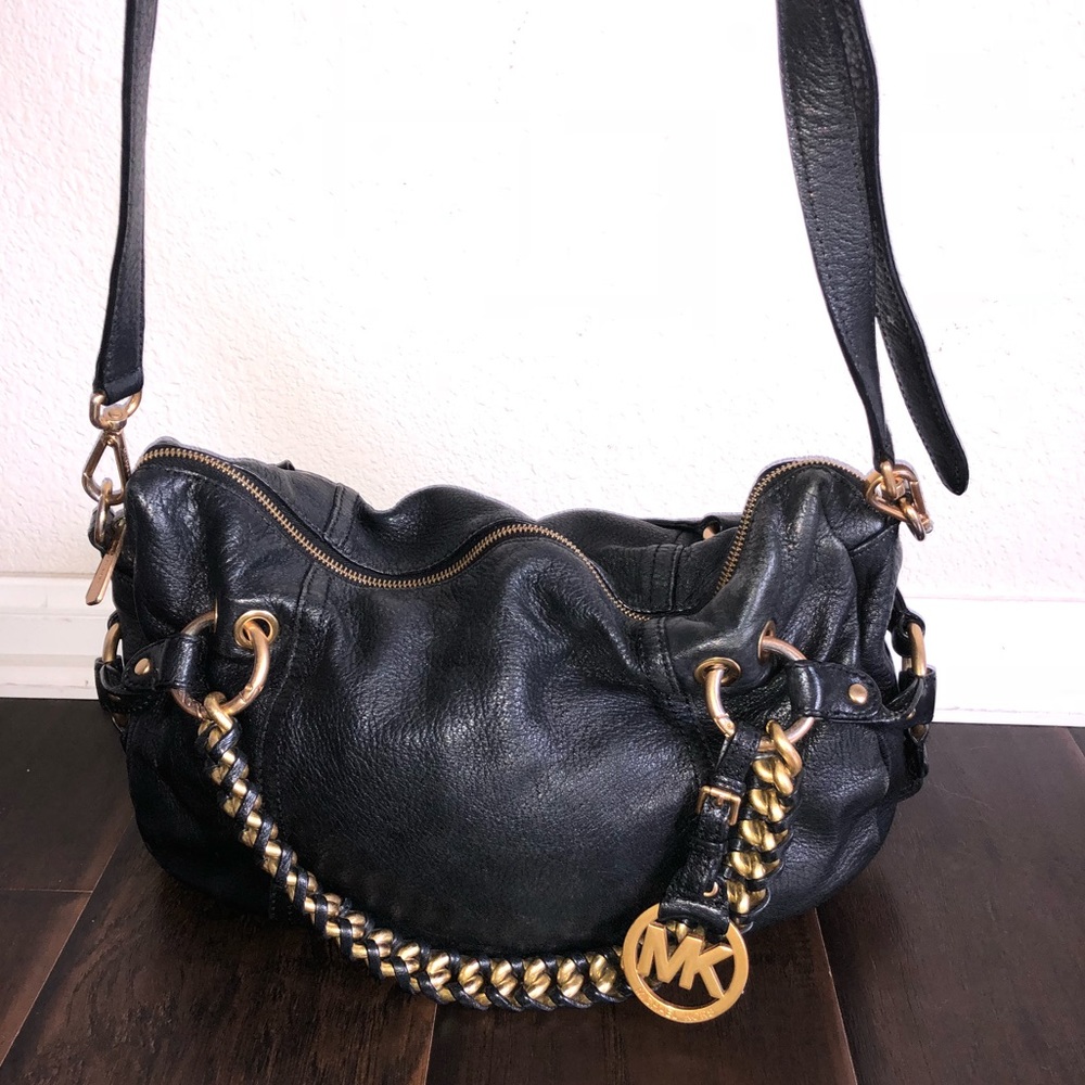 Michael Kors Black Tristan Medium Satchel - Picture 3 of 8